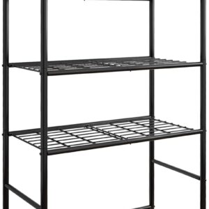 Sakugi Storage Shelves - 5 Tier Shelf Organizer, Heavy Duty Garage Shelving Unit with Leveling Feet, Stable Metal Shelves Organizer for Pantry, Kitchen and Closet, 33.0" W x 12.6" D x 72.0" H, Black